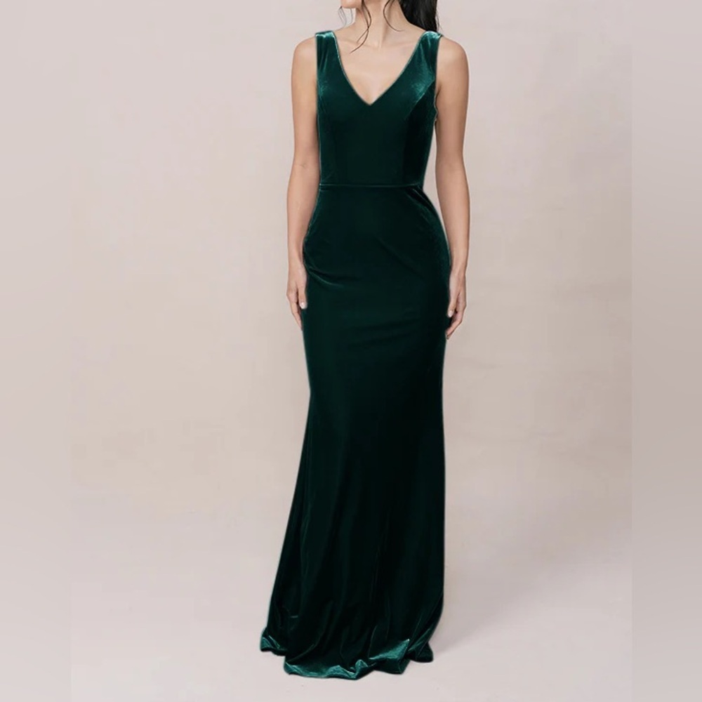 Revelry Dakota Deep Green Velvet Maxi Dress